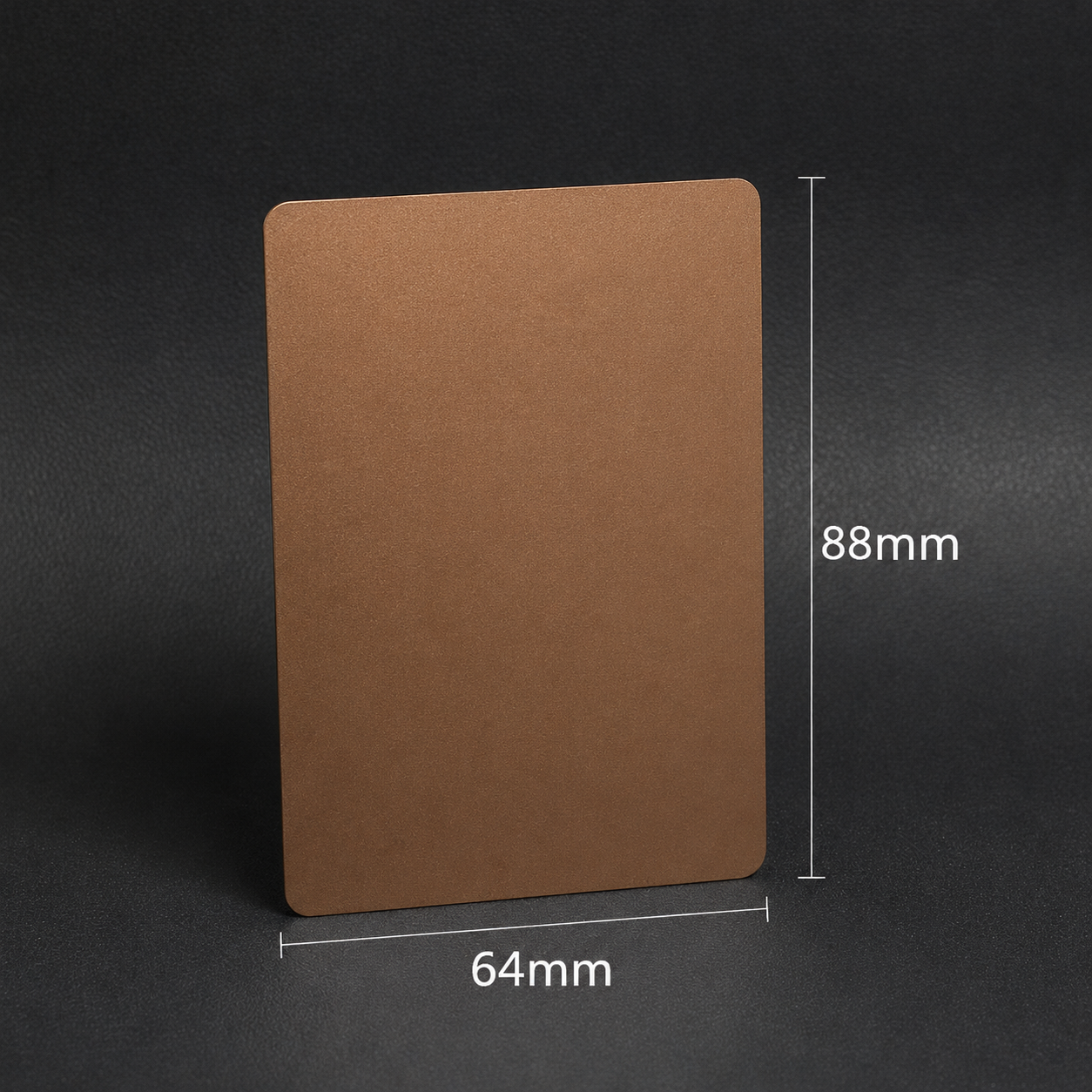 Bronzed Copper Stainless Steel Metal Cards | Playing Card Blanks | 88×64×.5mm