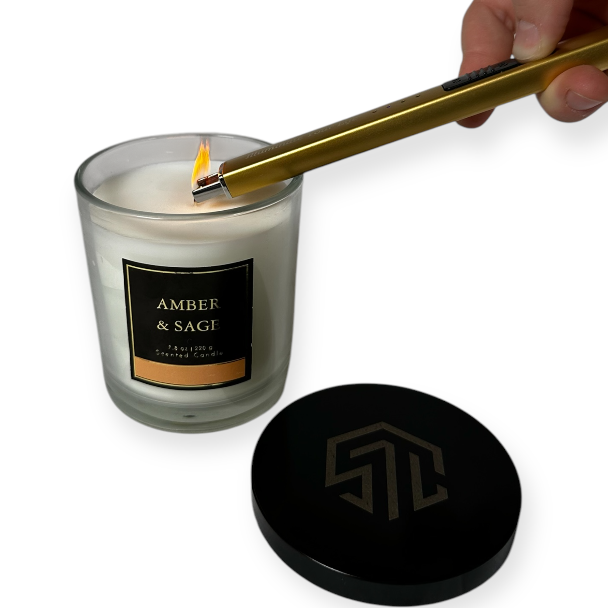 Arc Candle Lighters (25 Pack) | Windproof USB Rechargeable Lighters