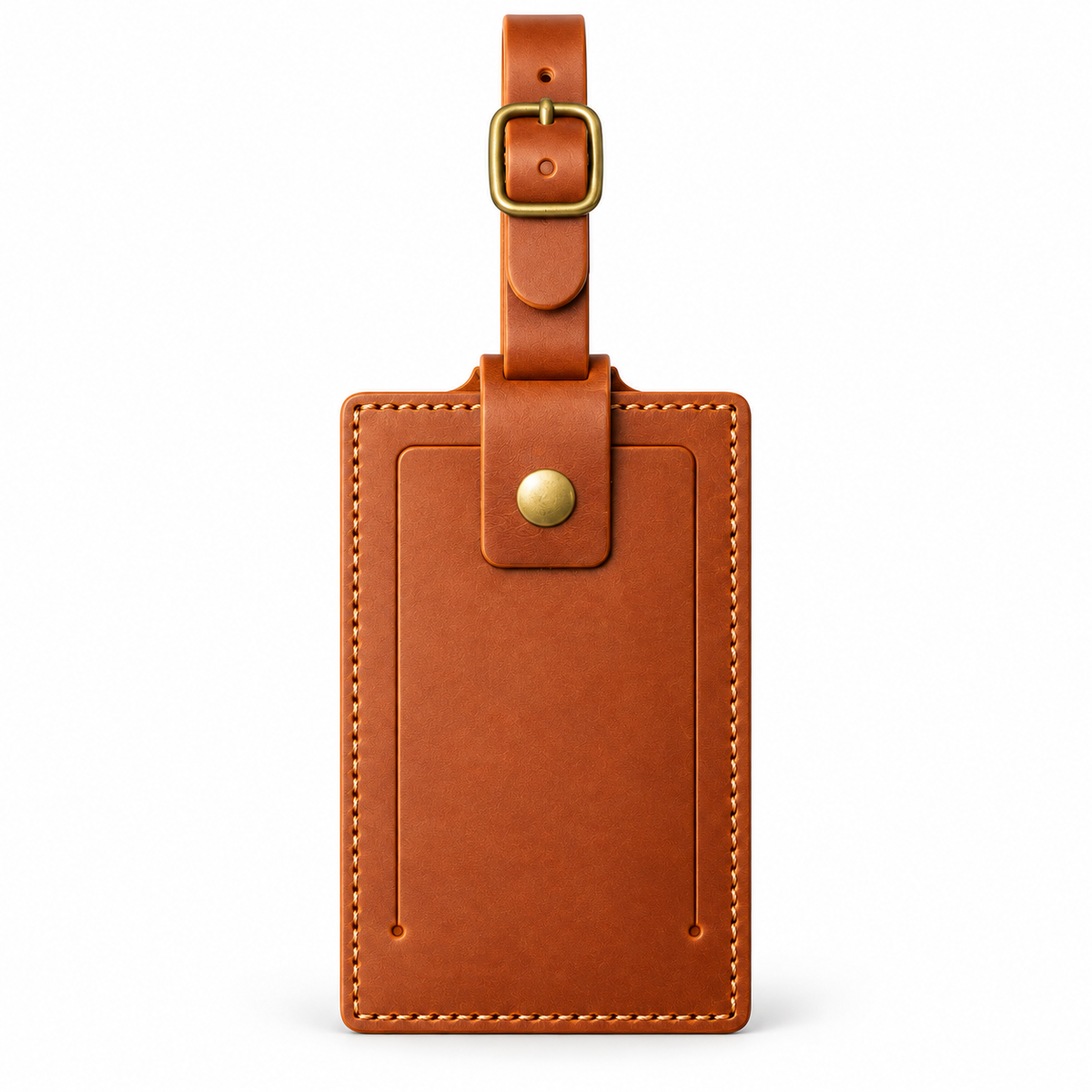 Genuine Leather Luggage Tag Blanks | Black / Brown