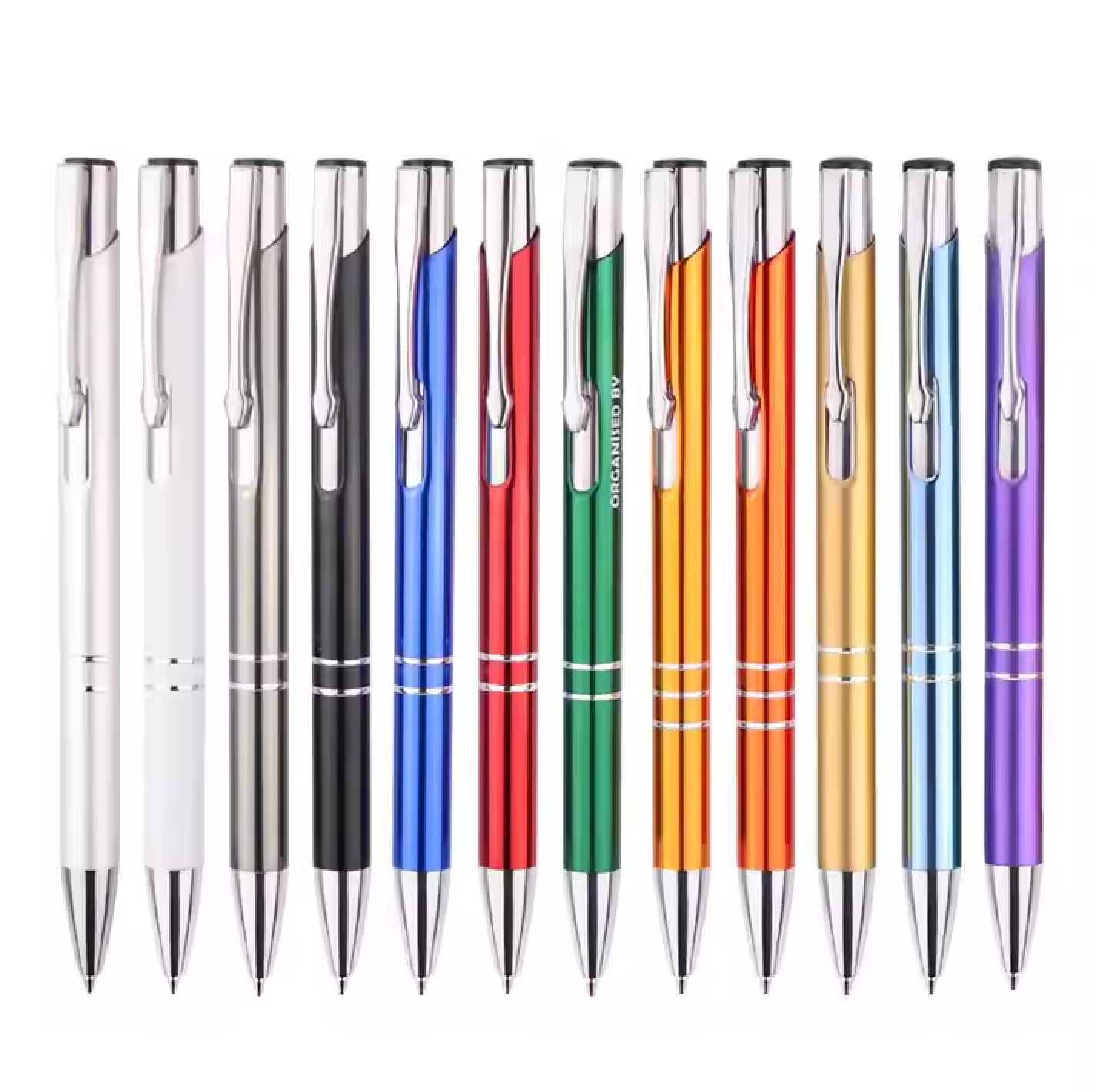 Paragon Metal Ballpoint Pens | Black Ink | Bulk 10 Pack