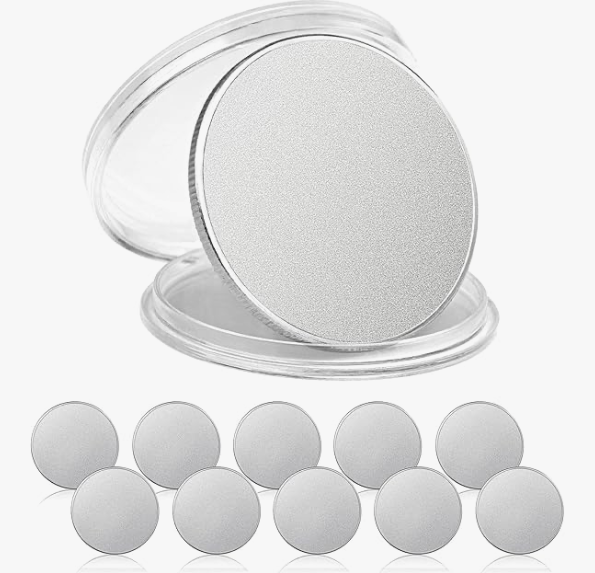 10 Pack 40mm Silver Coin Blanks | Engraving & Stamping