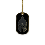 Premium Engravable Metal Dog Tag Pendants| 10 Pack | Black Engraving Area