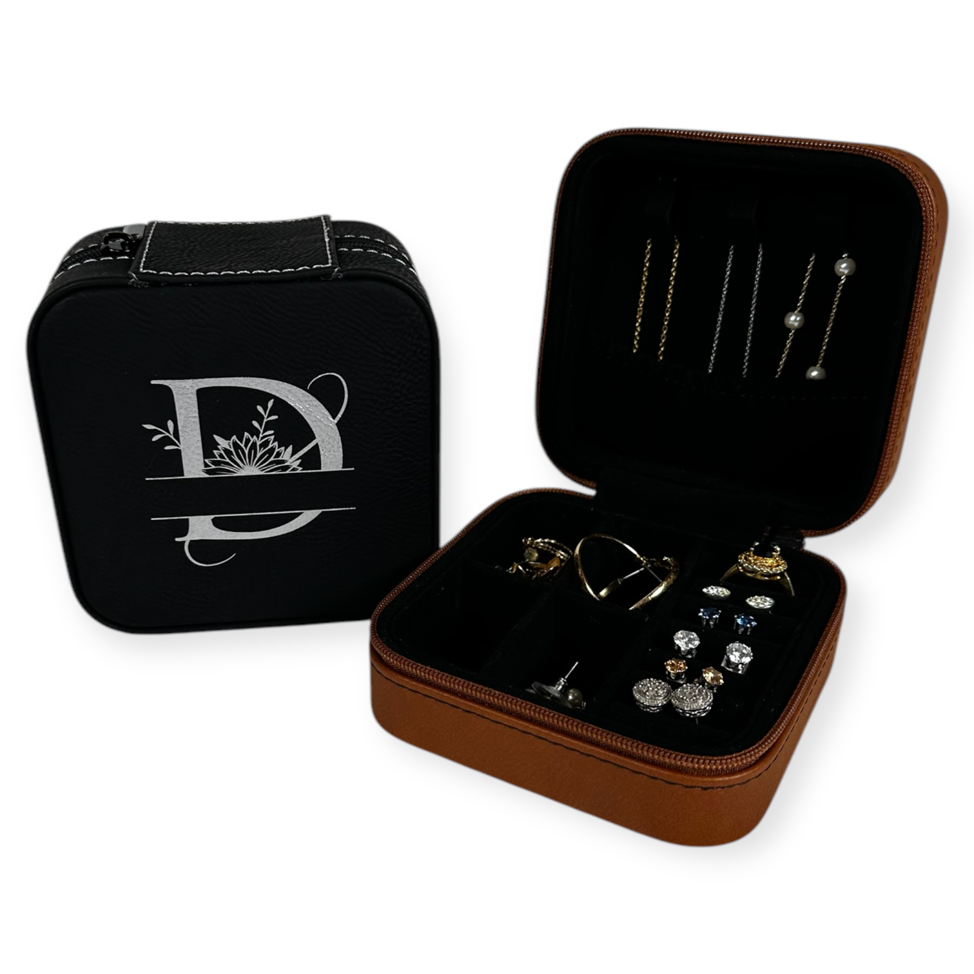 4x4 Compact Travel Jewelry Boxes in Bulk | Wholesale 5 Pack