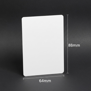 White Stainless Steel Metal Cards | Playing Card Blanks | 88×64×.5mm